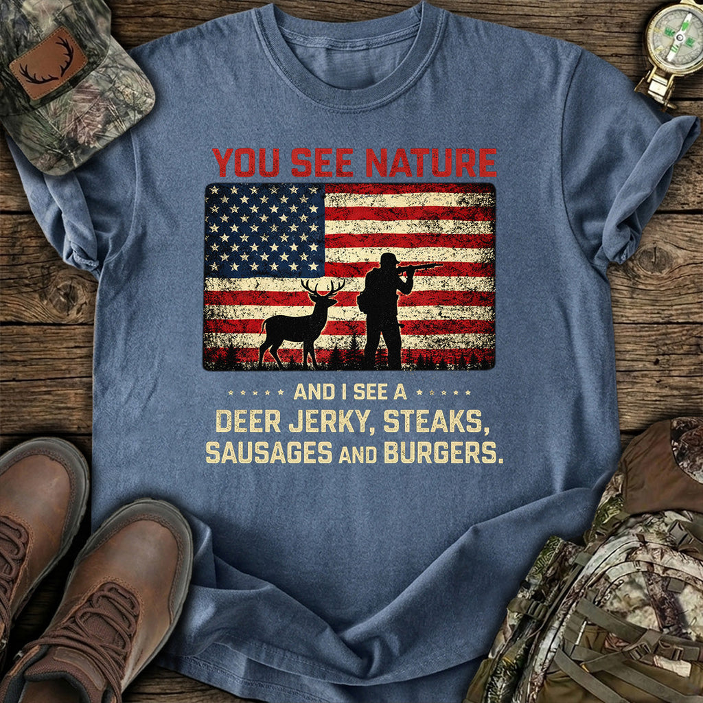 You See Nature I Deer T-Shirt product image 5
