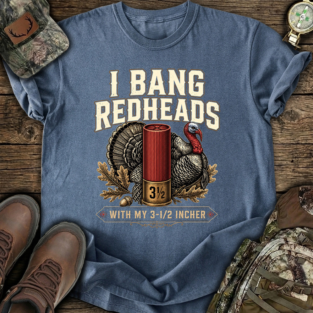 Funny Turkey Hunter T-Shirt product image 5