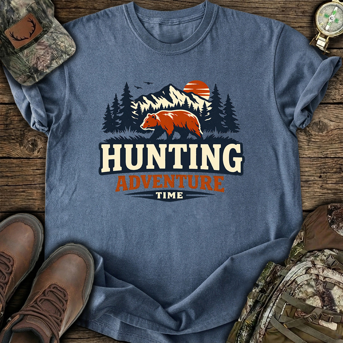 Hunting Adventure Bear T-Shirt product image 6