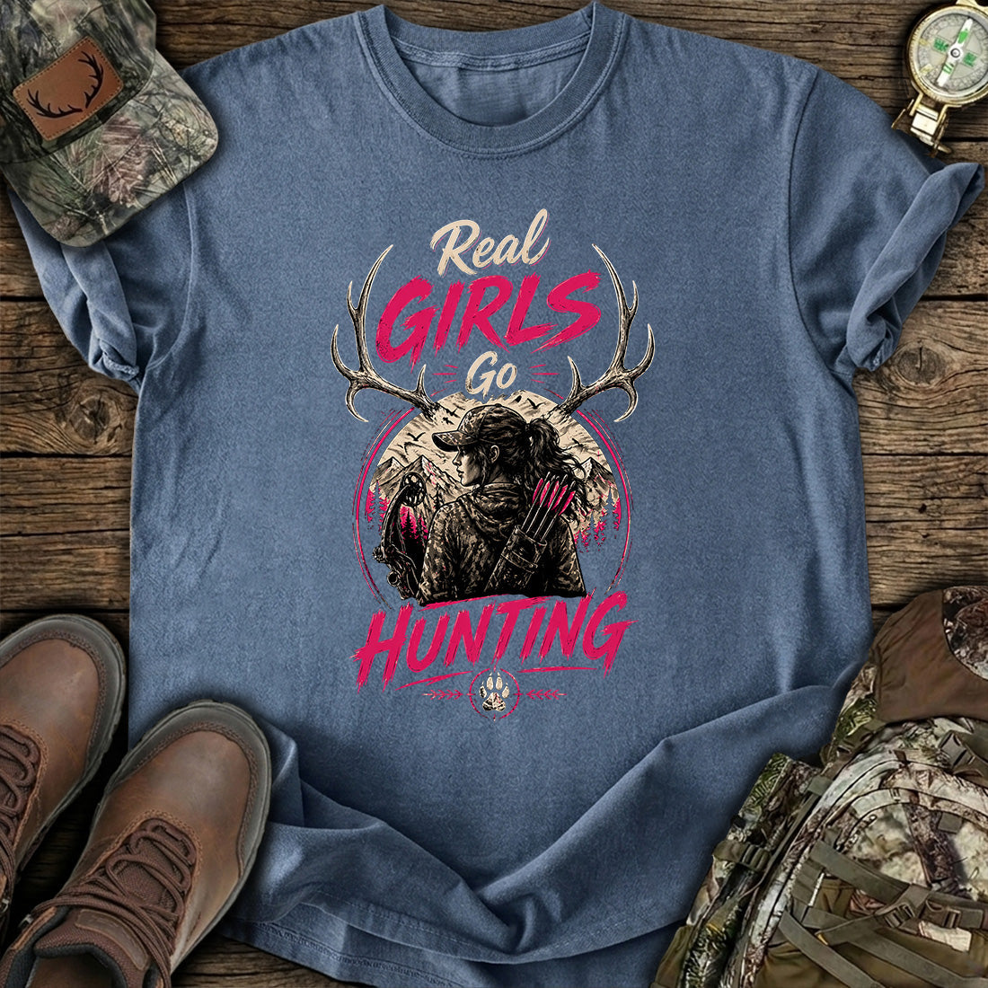 Real Girls Go Hunting T-Shirt product image 5