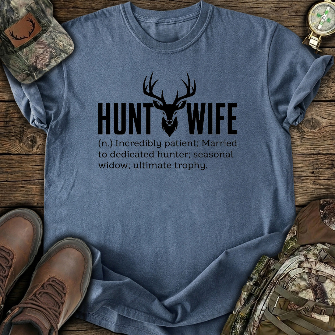 Funny Hunt Wife T-Shirt product image 4