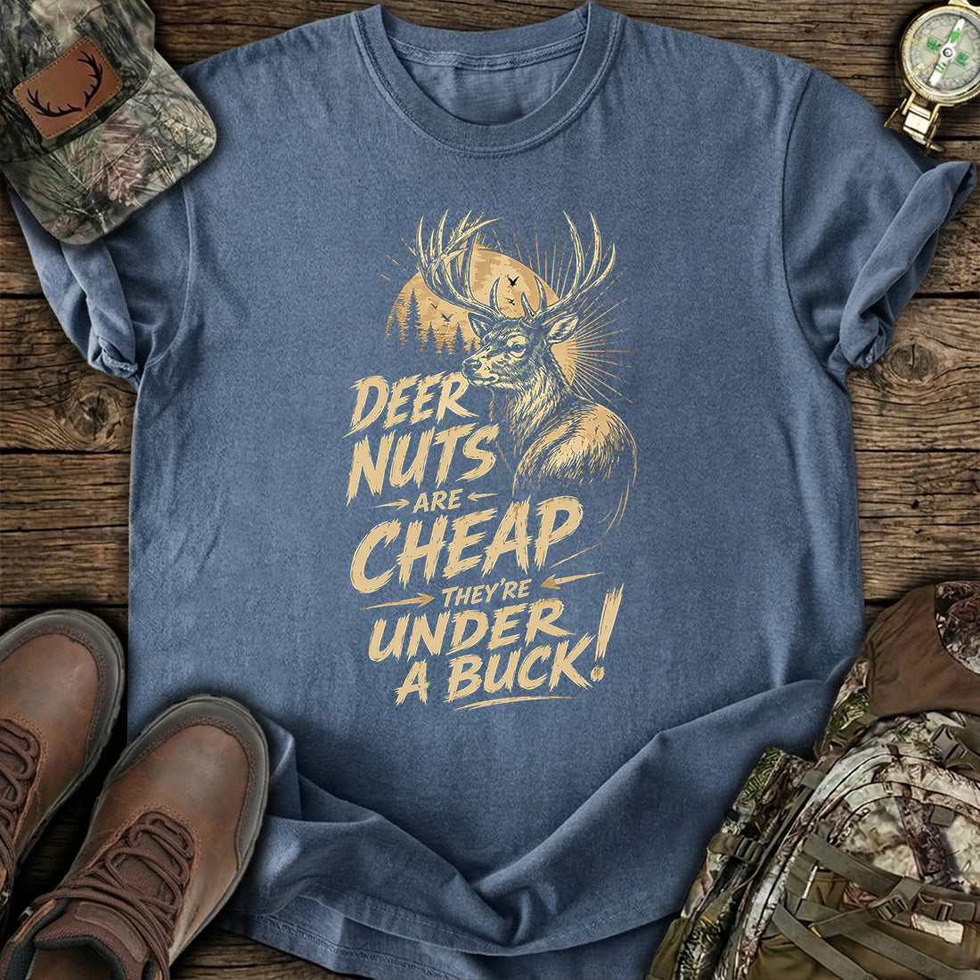 Deer Nuts Cheap Funny T-Shirt product image 5