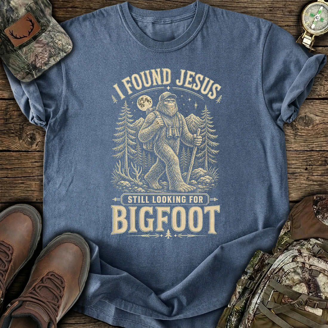 Funny Bigfoot Jesus T-Shirt product image 5