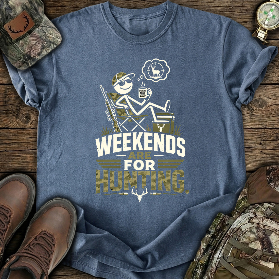 Weekends For Hunting T-Shirt product image 2