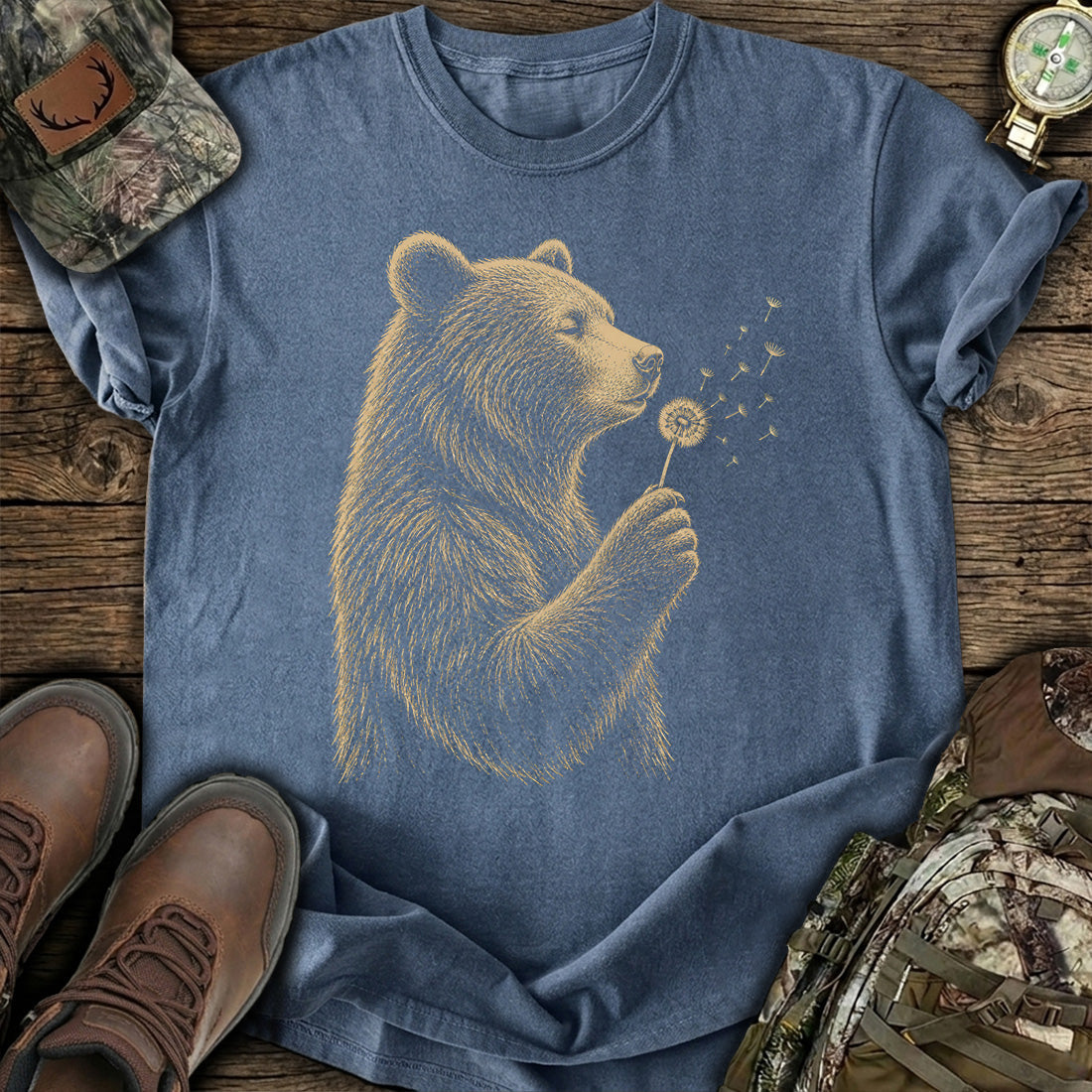 Cute Bear Dandelion T-Shirt product image 2