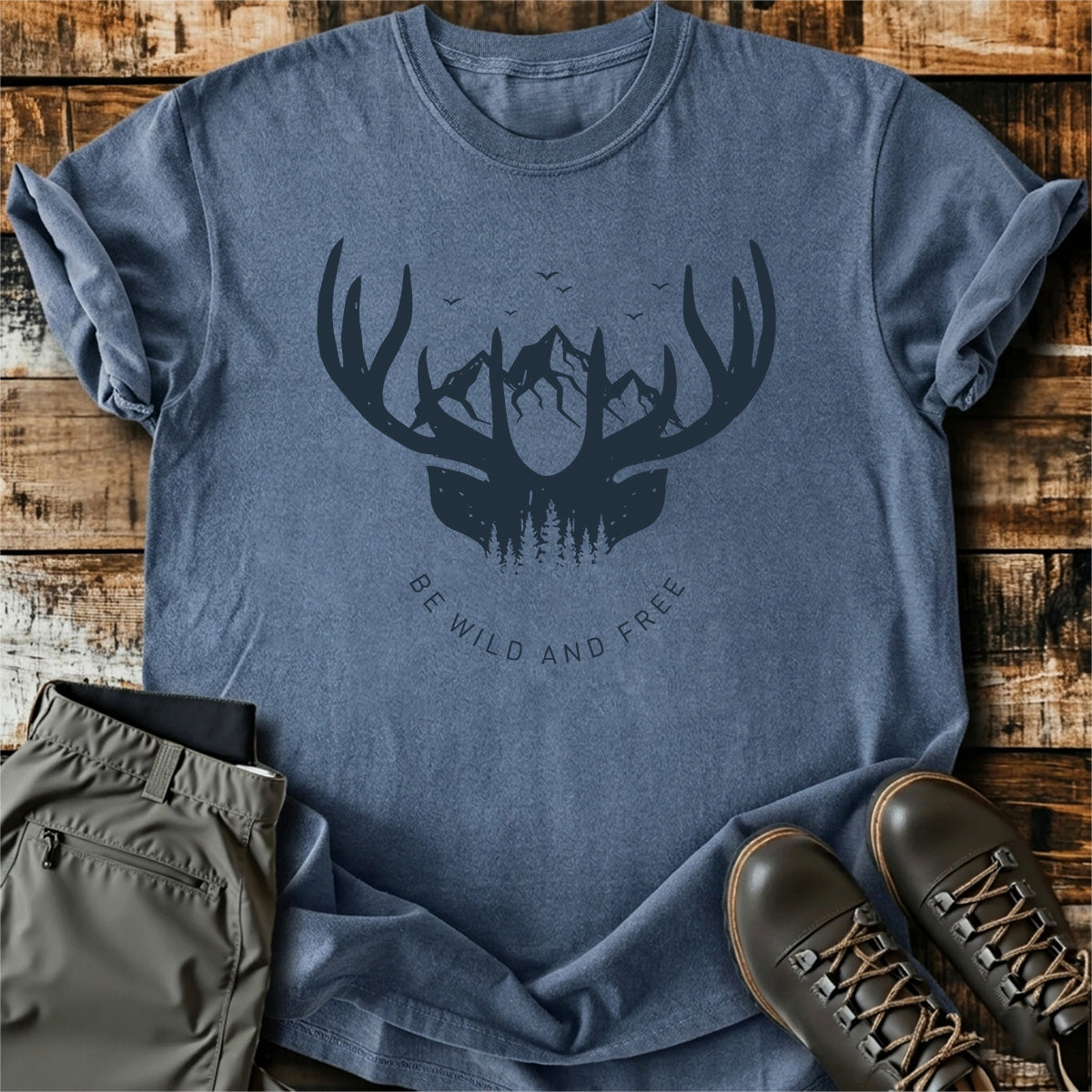 Be Wild And Free Deer T-Shirt product image 3