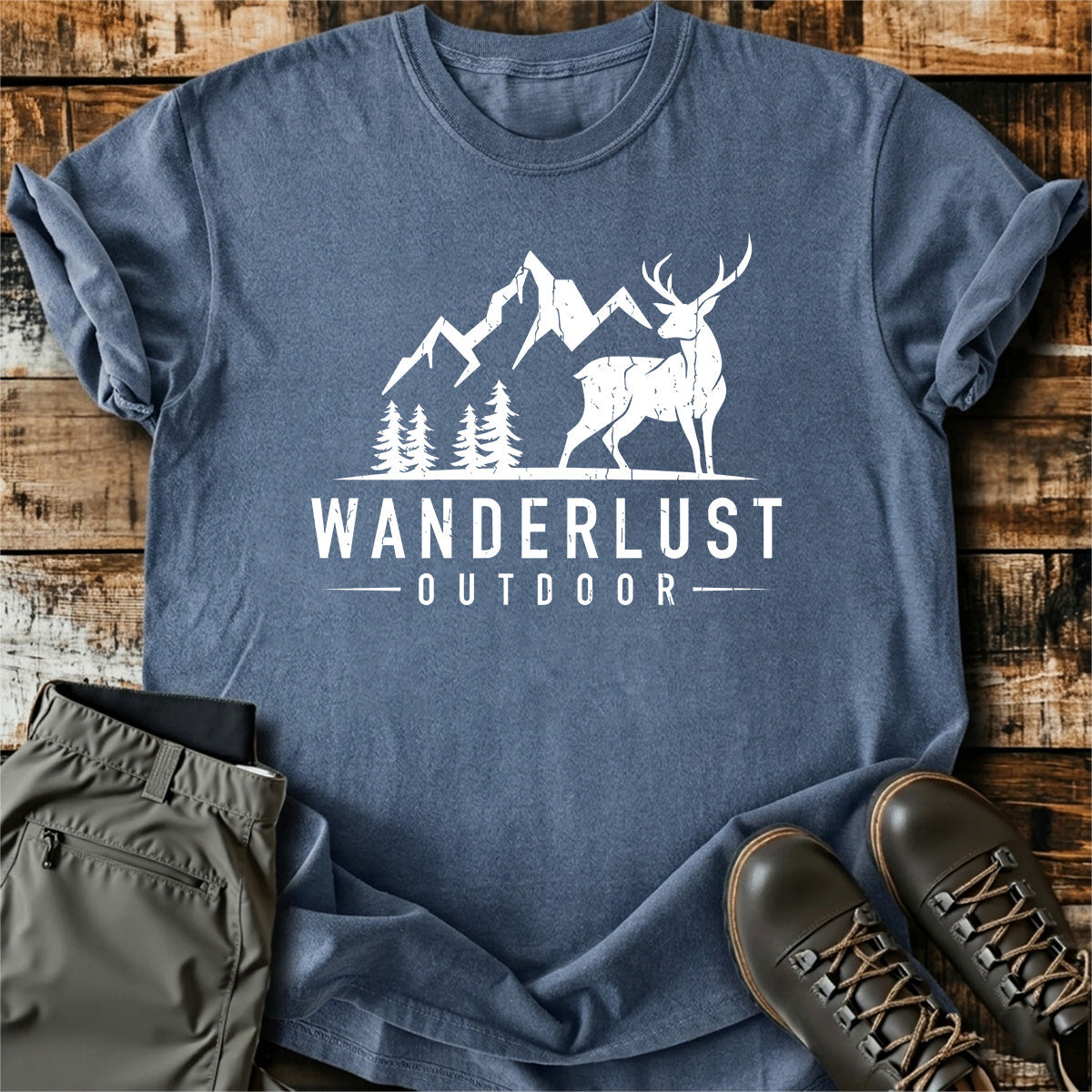 Wanderlust Outdoor Deer T-Shirt product image 6