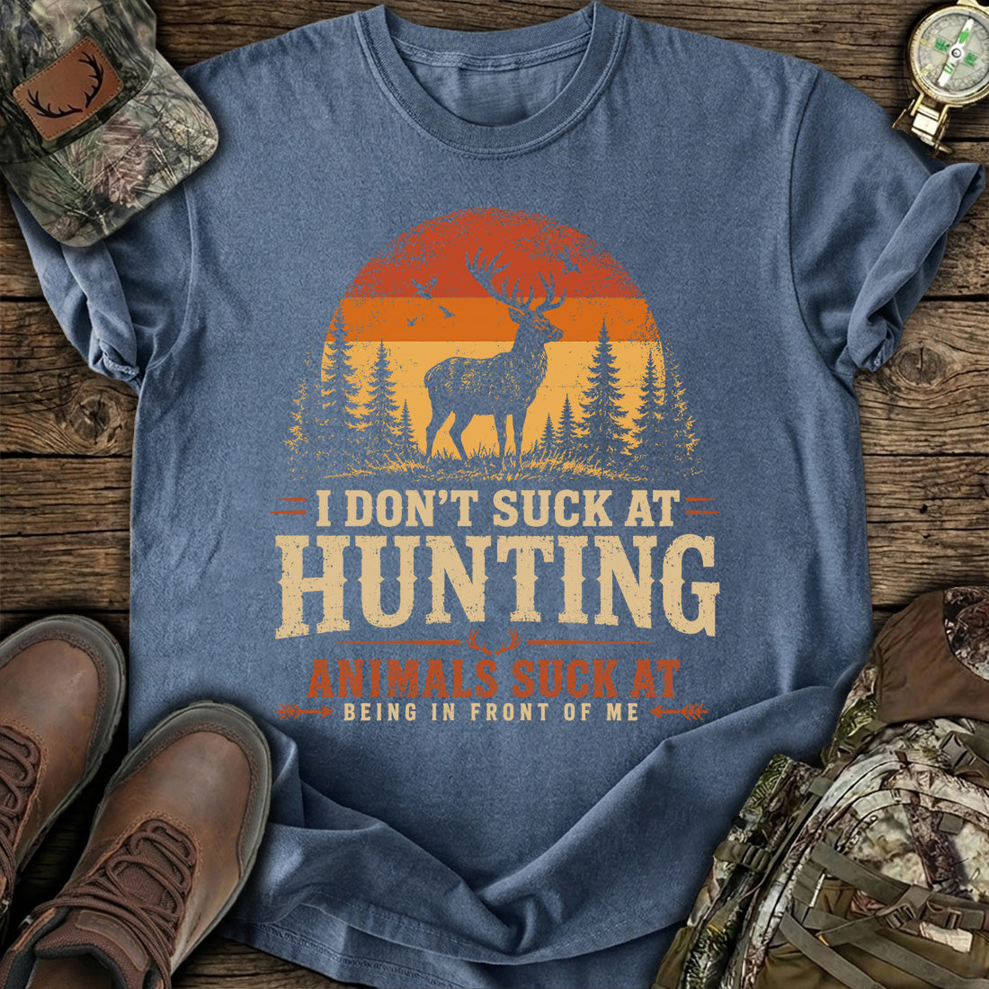 I Don't Suck At Hunting T-Shirt product image 5