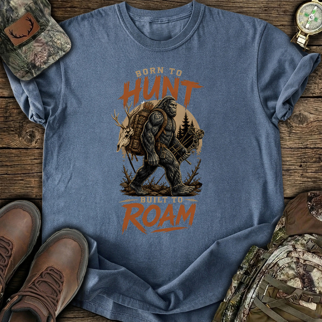 Bigfoot Bow Hunting T-Shirt product image 4