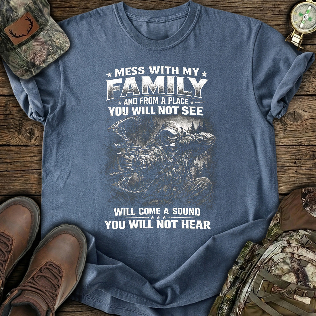 Bow Hunting Family Quote T-Shirt product image 3