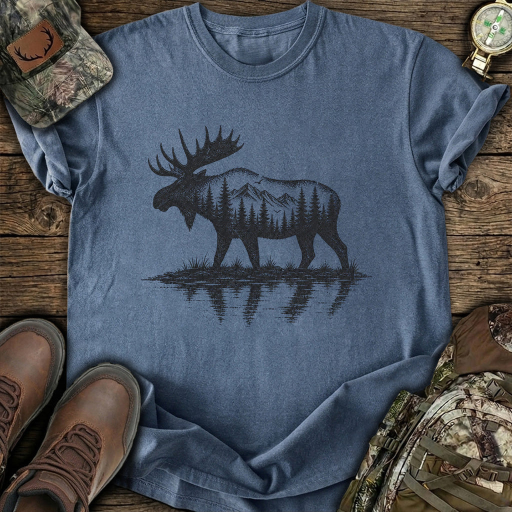 Vintage Moose Forest T-Shirt product image 3