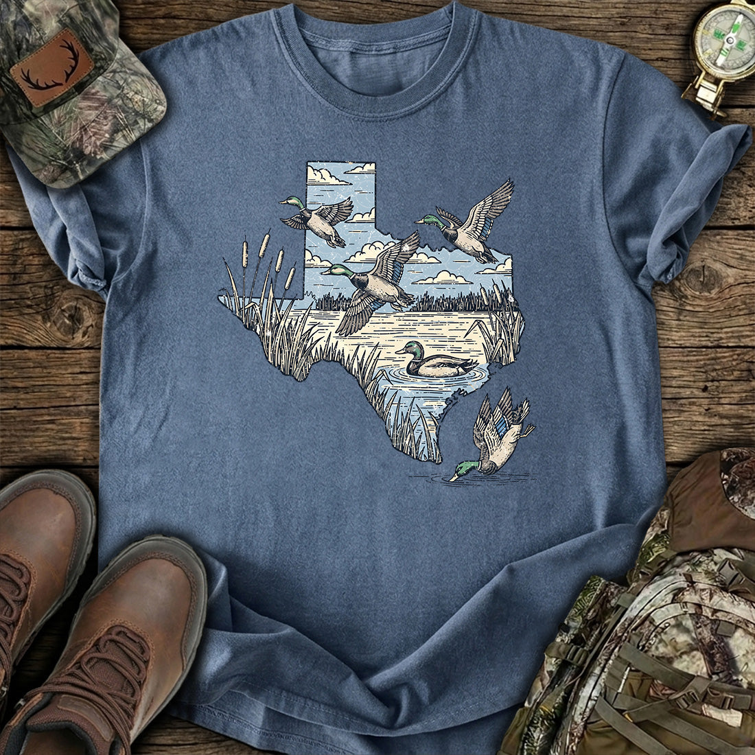 Texas Duck Hunting T-Shirt product image 4