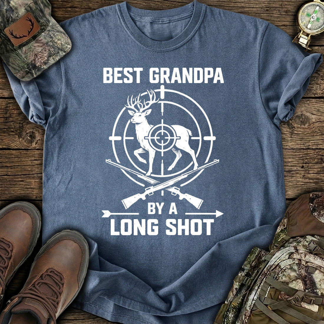Best Grandpa Hunting Deer T-Shirt product image 4