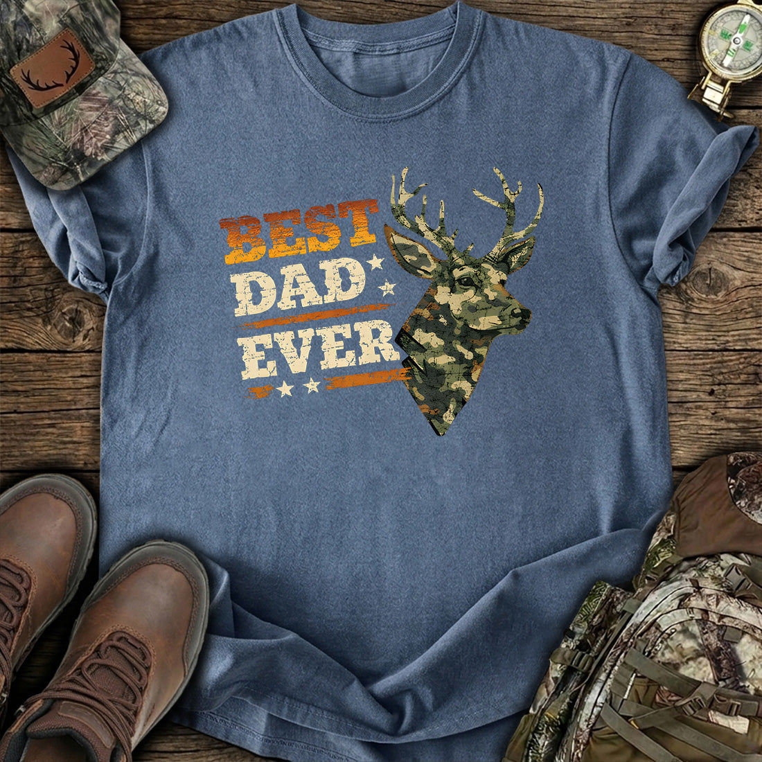 Best Dad Ever Deer T-Shirt product image 5