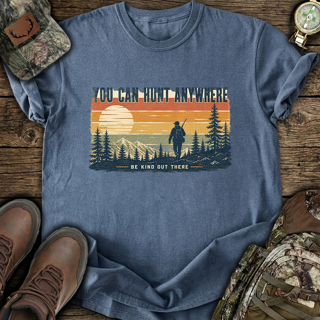 Retro Hunter Sunset T-Shirt product image 4