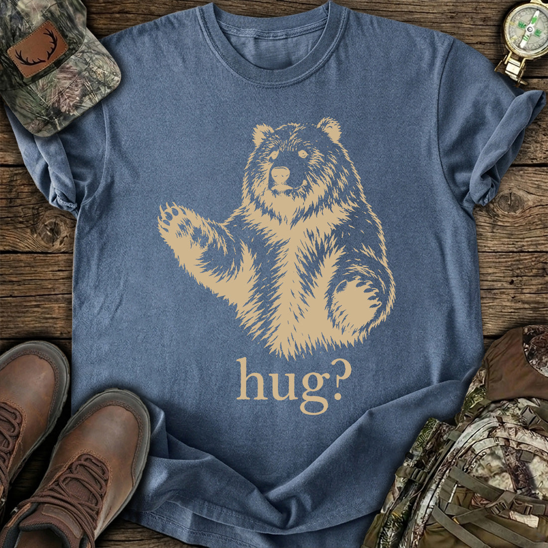 Bear Hug Warning T-Shirt product image 3
