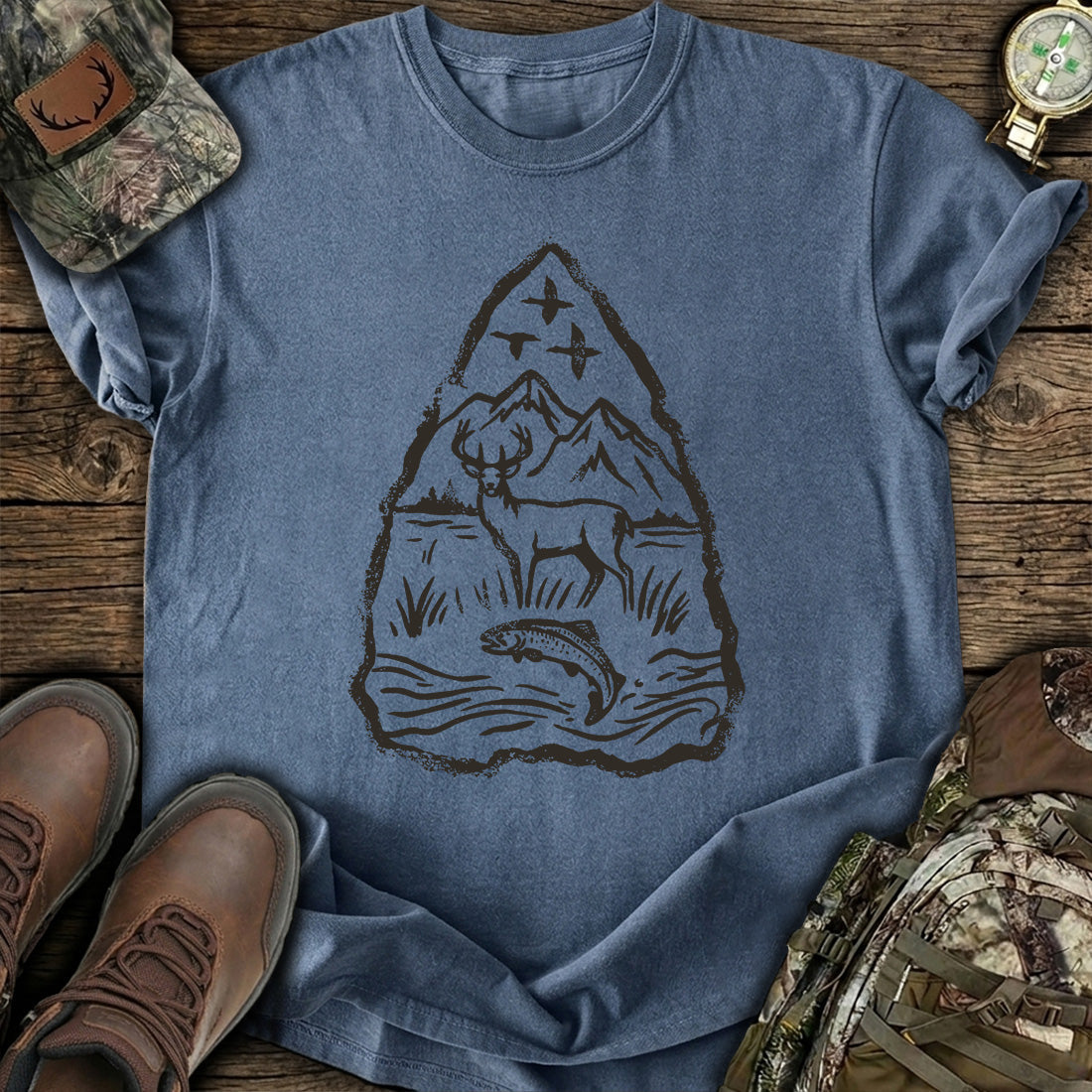 Deer Fishing T-Shirt product image 4