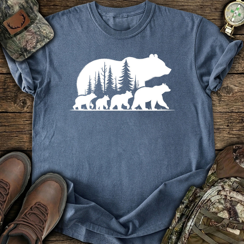 Bear Family Forest T-Shirt product image 5