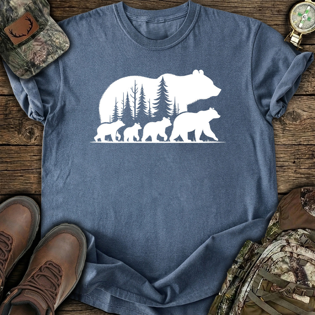 Bear Family Forest T-Shirt product image 5