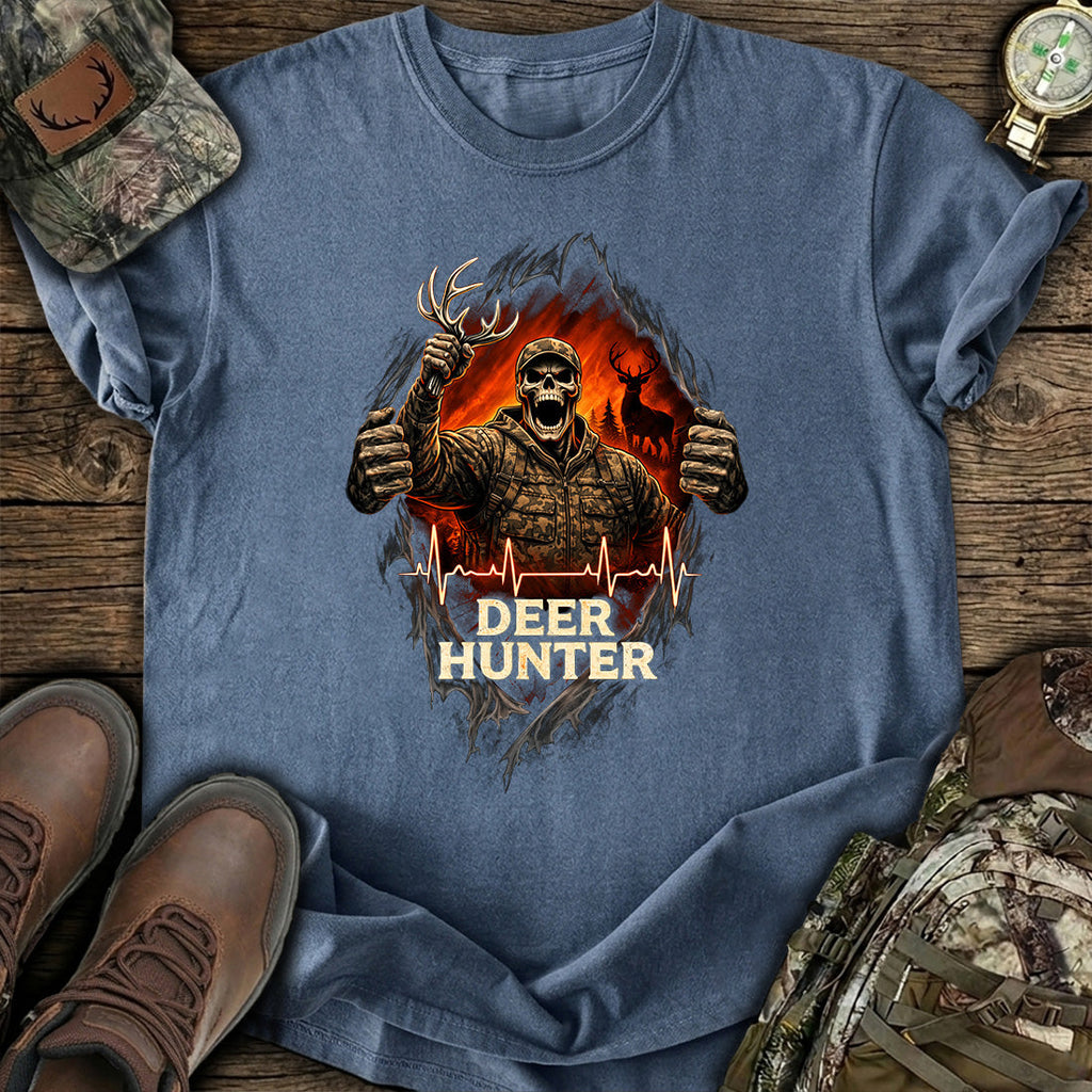 Deer Hunter Skull Graphic T-Shirt product image 5