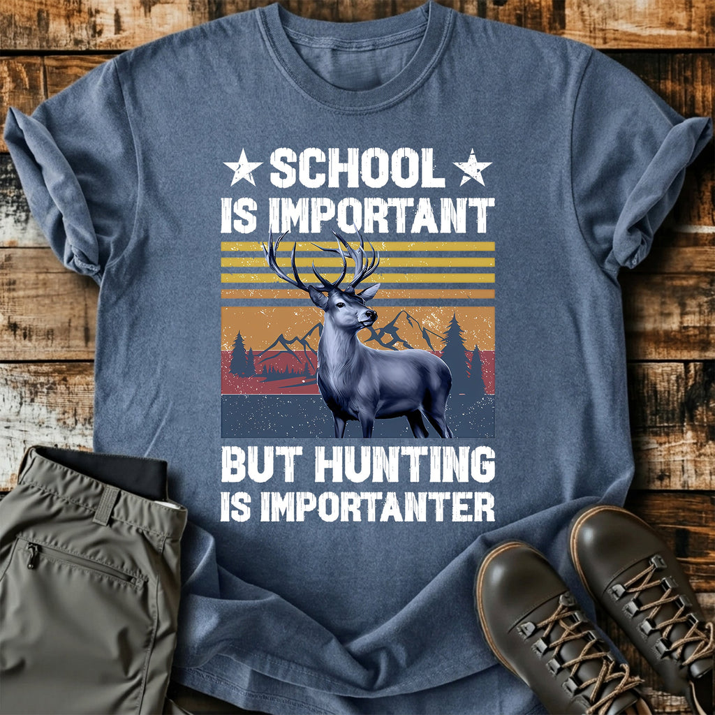 Funny Hunting Deer Sunset T-Shirt product image 3