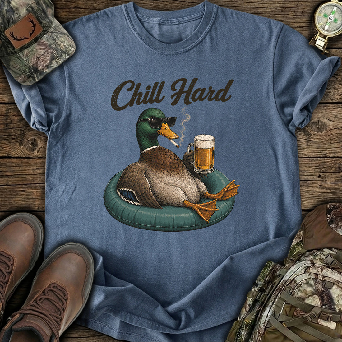 Funny Chill Duck T-Shirt product image 4