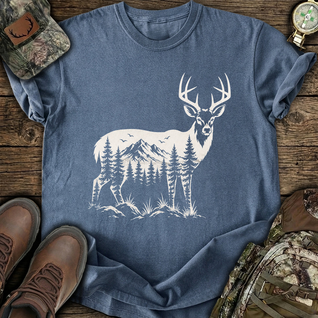 Mountain Deer Hunter T-Shirt product image 4