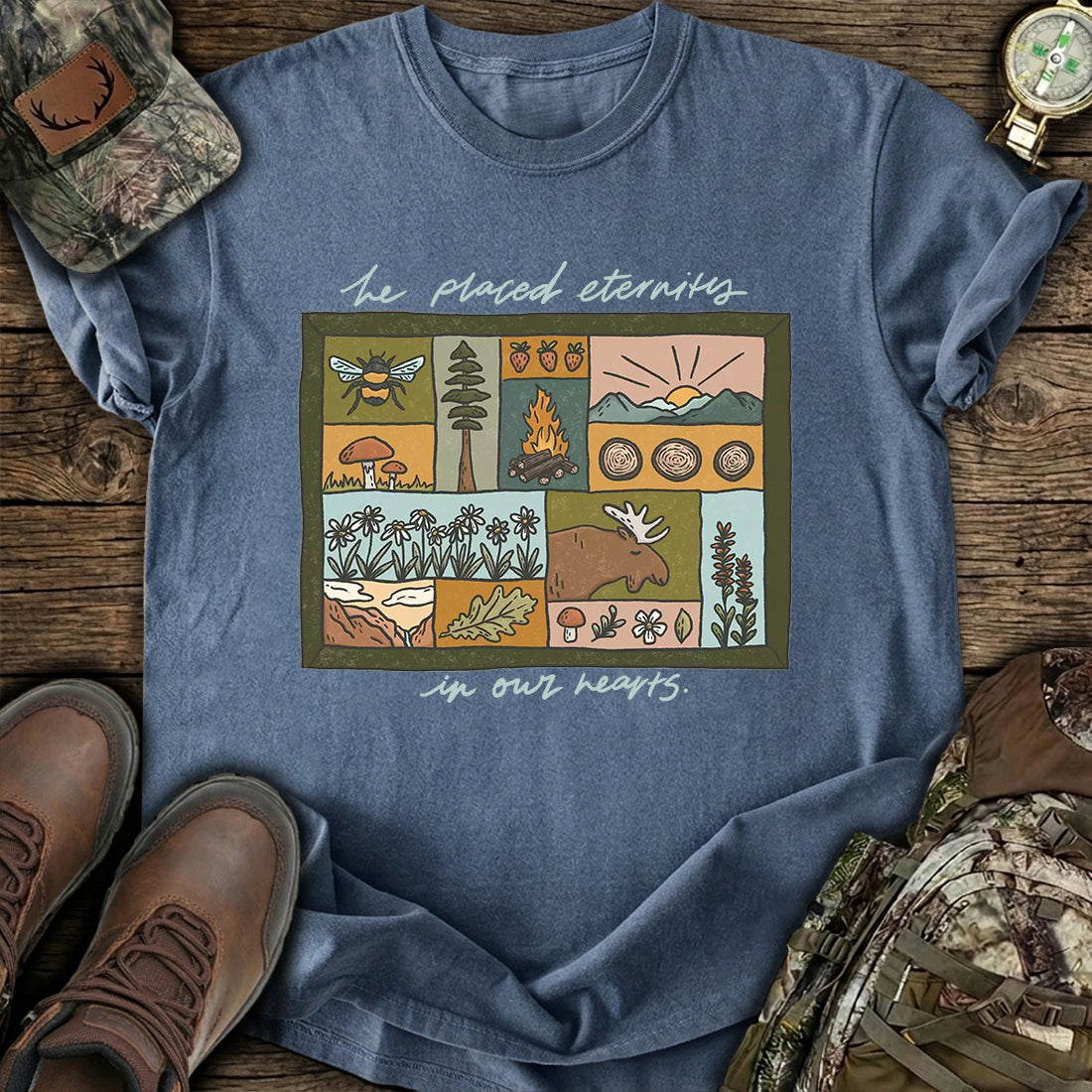 Nature Forest Moose T-Shirt product image 4