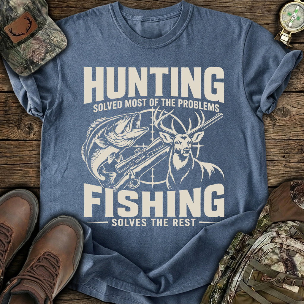Hunting Fishing Therapy T-Shirt product image 2