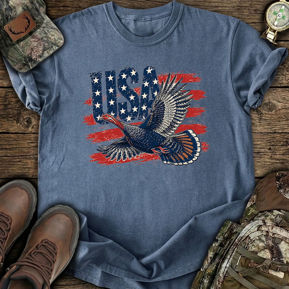 USA Turkey Hunting T-Shirt product image 5