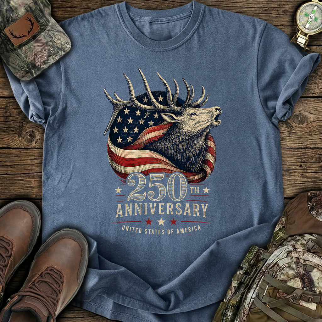 Patriotic Elk Hunting T-Shirt product image 4