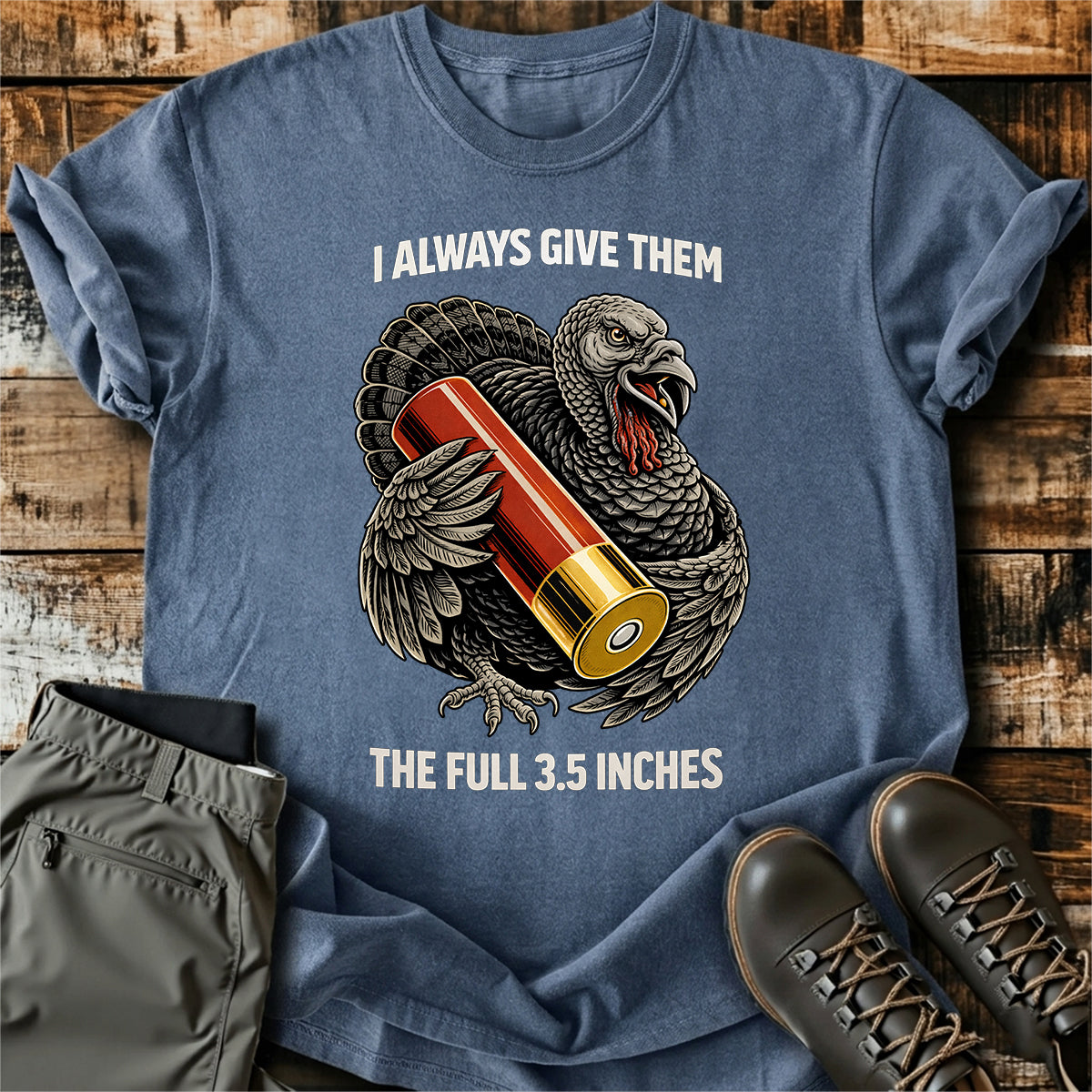 Funny Turkey Hunter T-Shirt product image 4