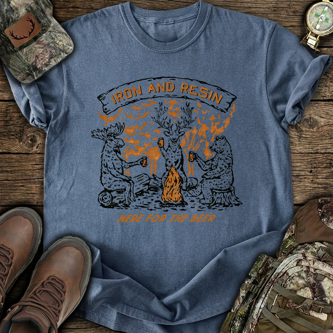 Funny Campfire Beer T-Shirt product image 4