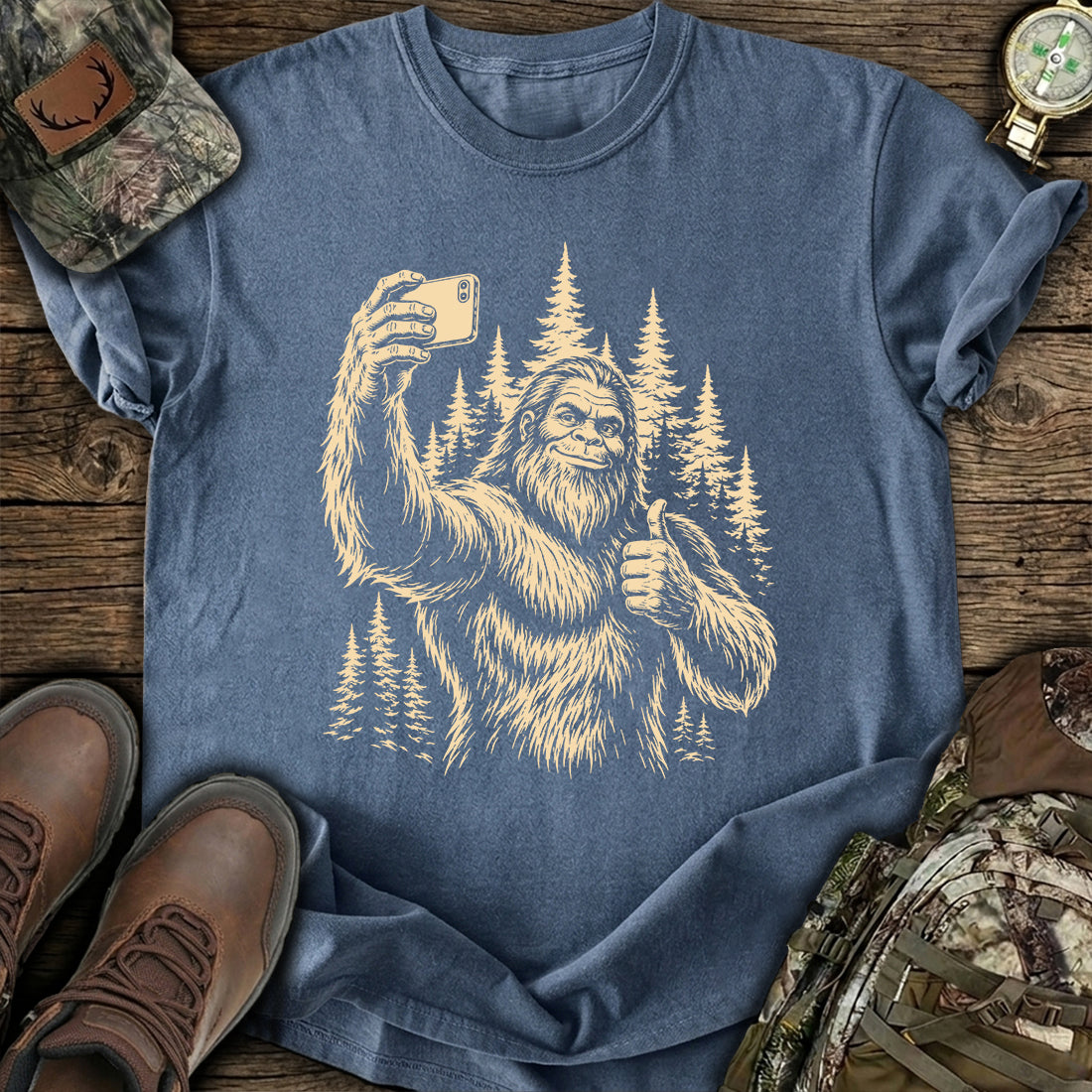 Bigfoot Selfie Legend T-Shirt product image 5
