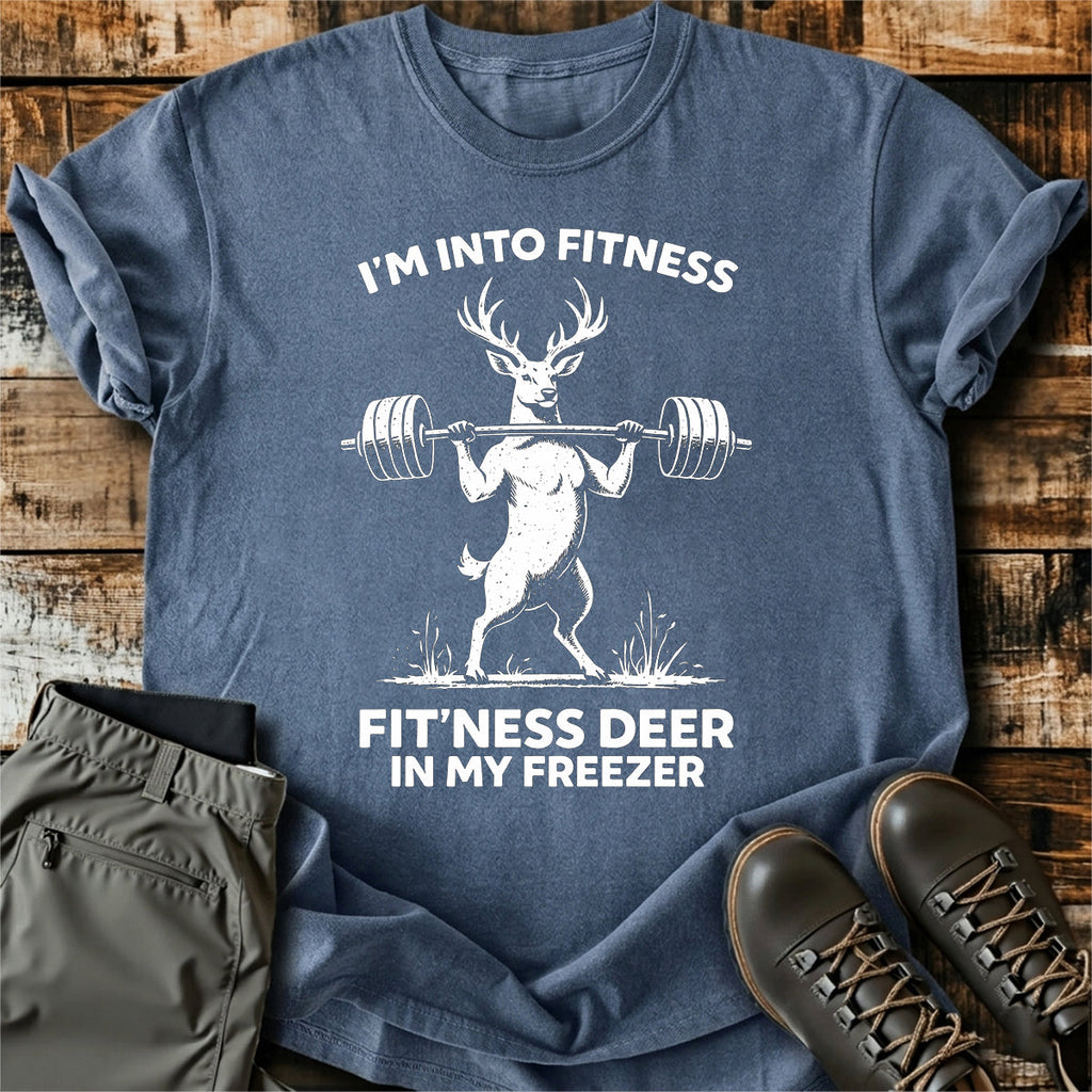 Funny Deer Fitness Joke T-Shirt product image 4