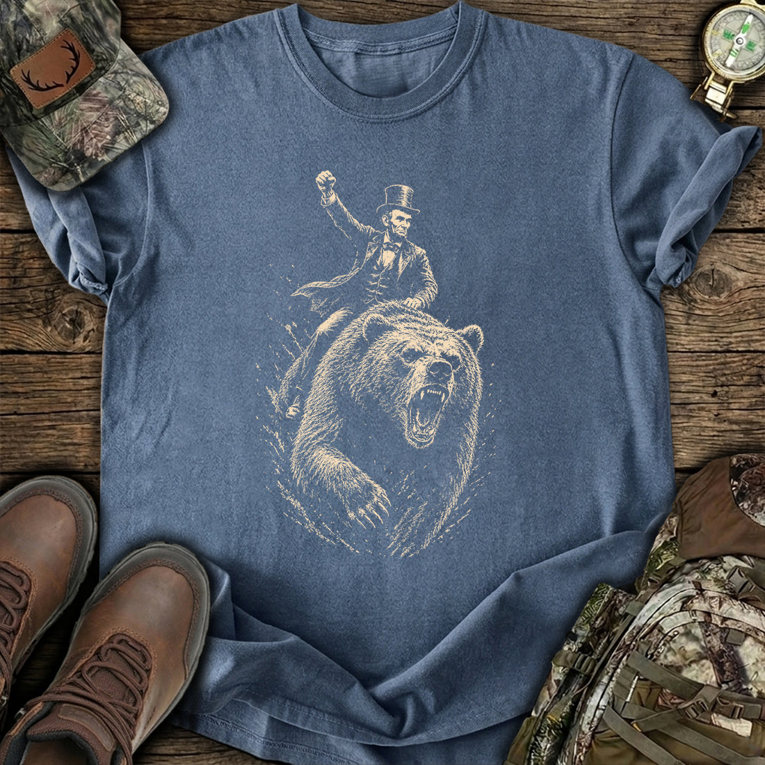 Lincoln Frontier Bear Rider T-Shirt product image 3