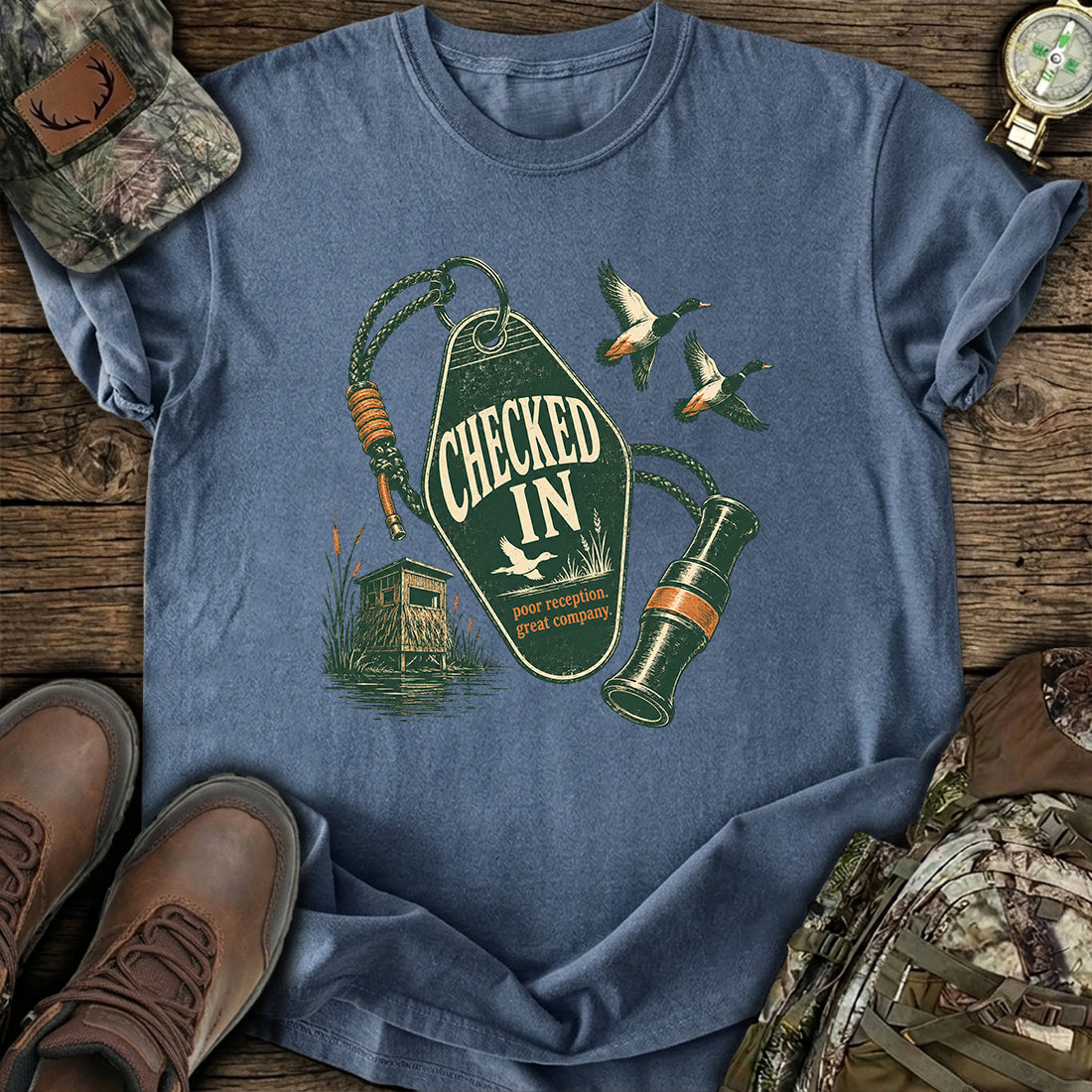 Checked In to Peace T-Shirt product image 5