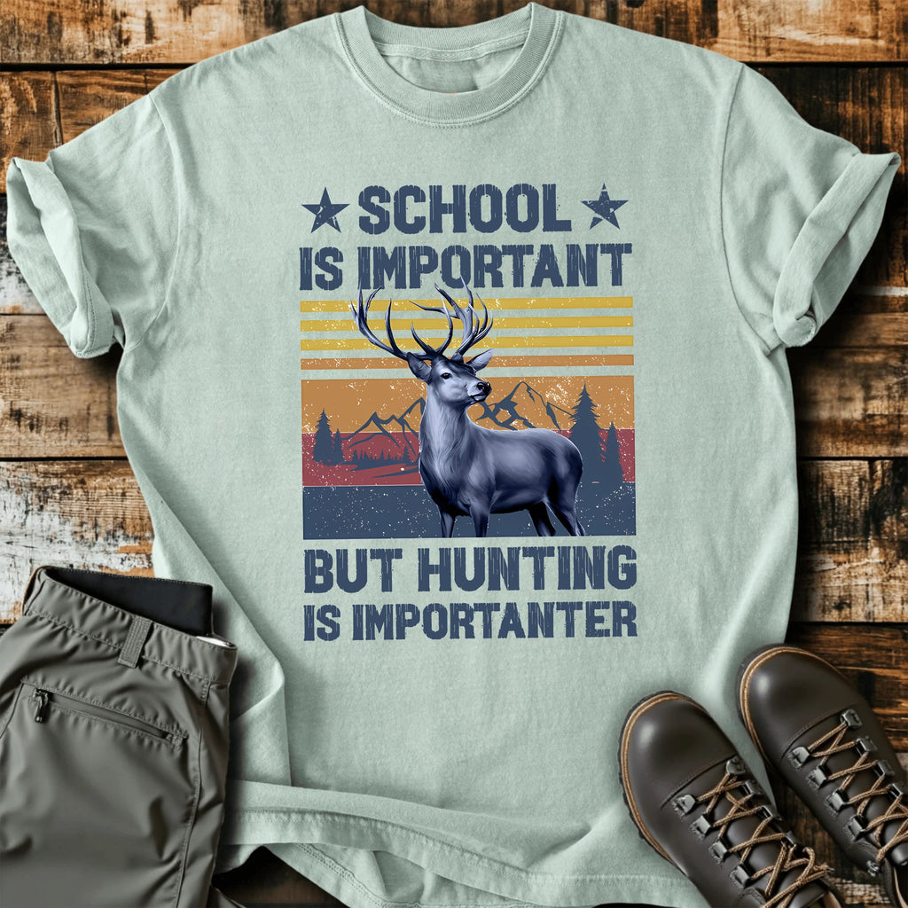 Funny Hunting Deer Sunset T-Shirt product image 4