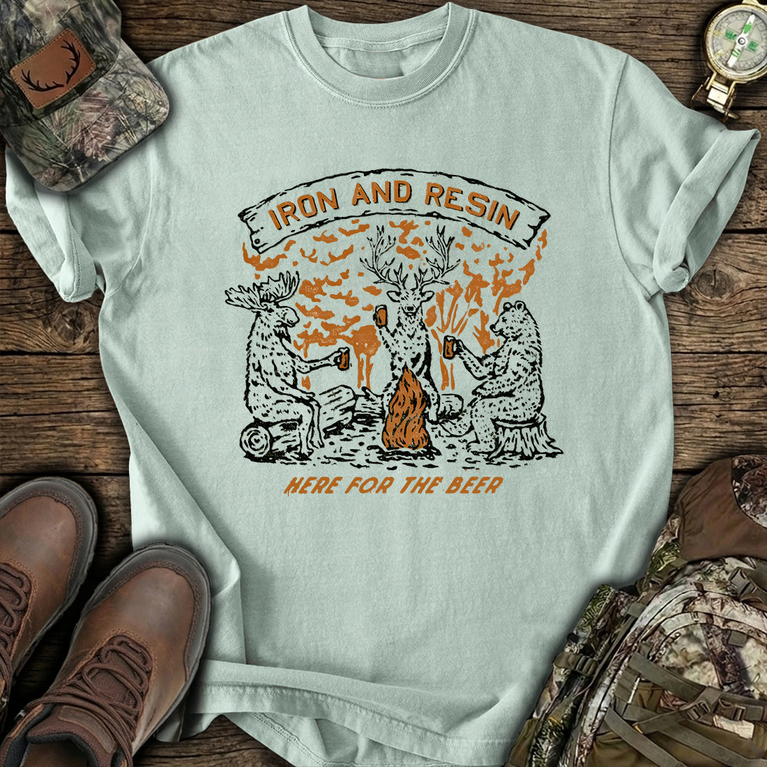 Funny Campfire Beer T-Shirt product image 3