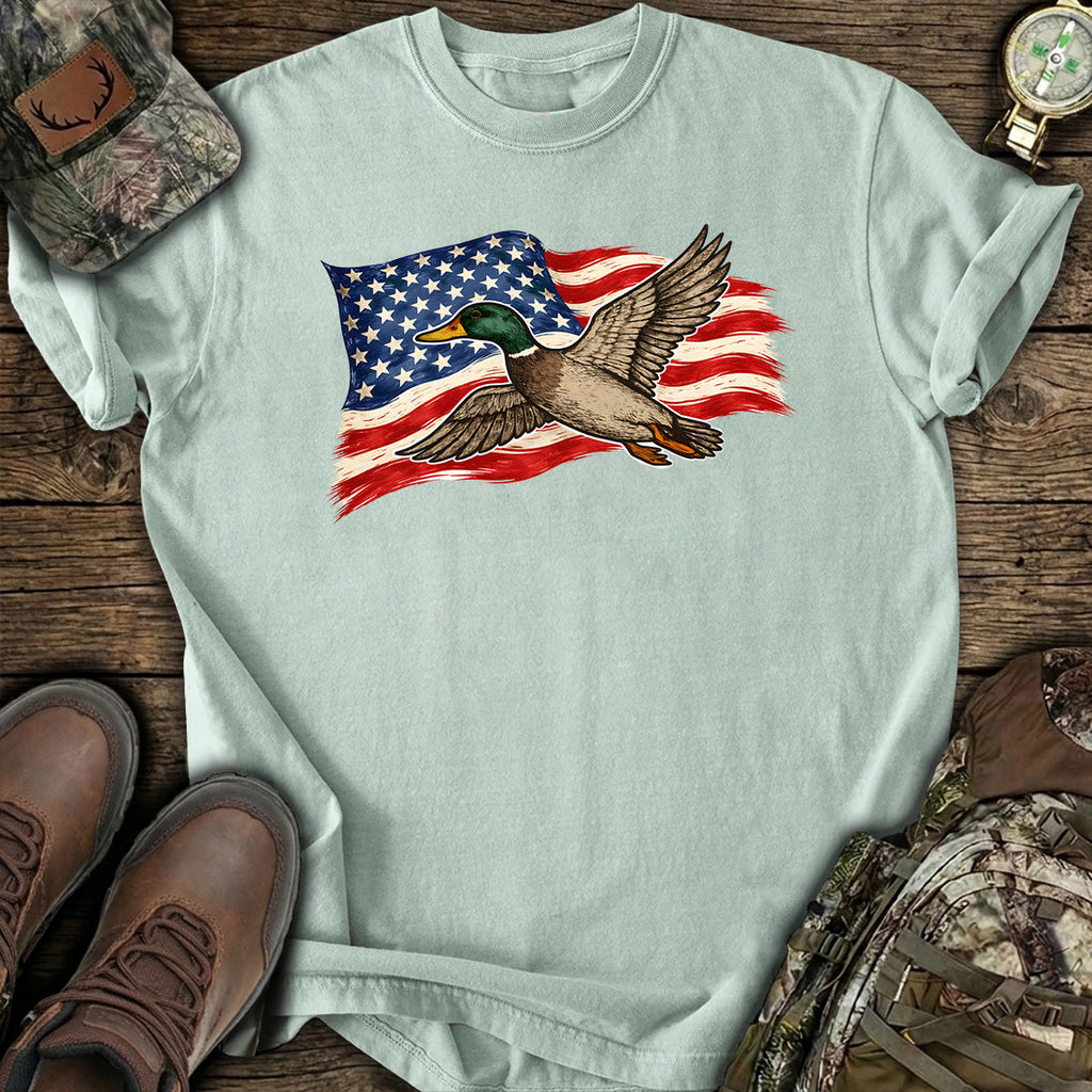 American Flag Duck Hunting T-Shirt product image 4