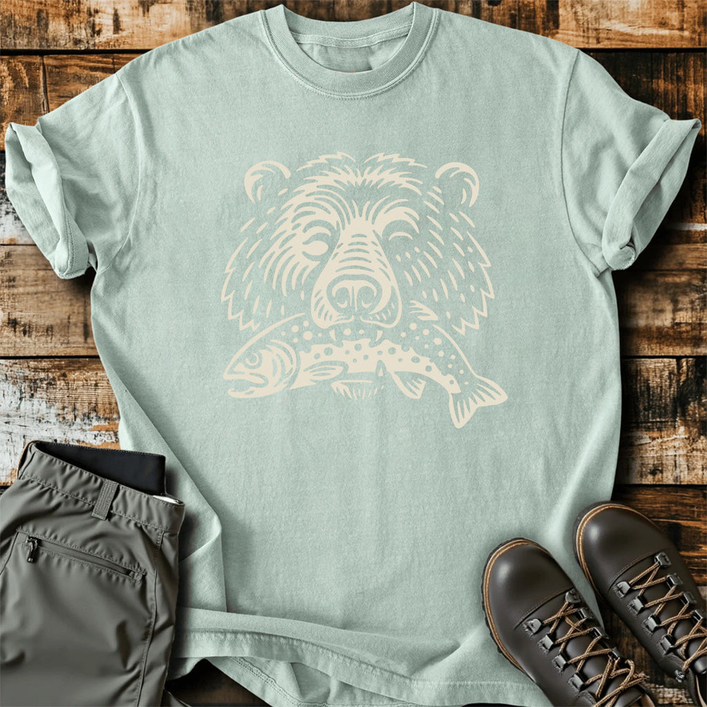 Wild Bear Fishing Outdoor T-Shirt product image 3