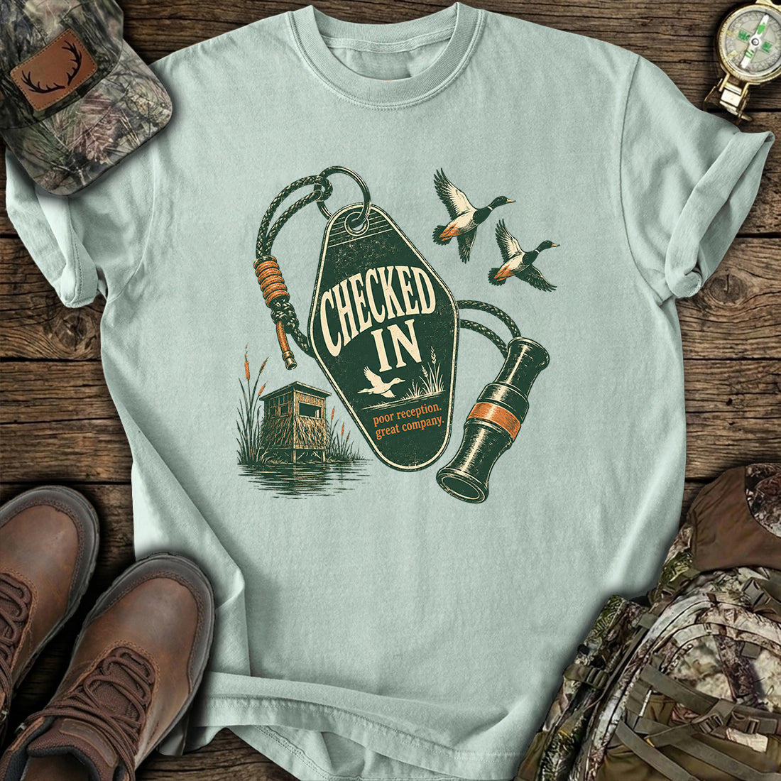 Checked In to Peace T-Shirt product image 3
