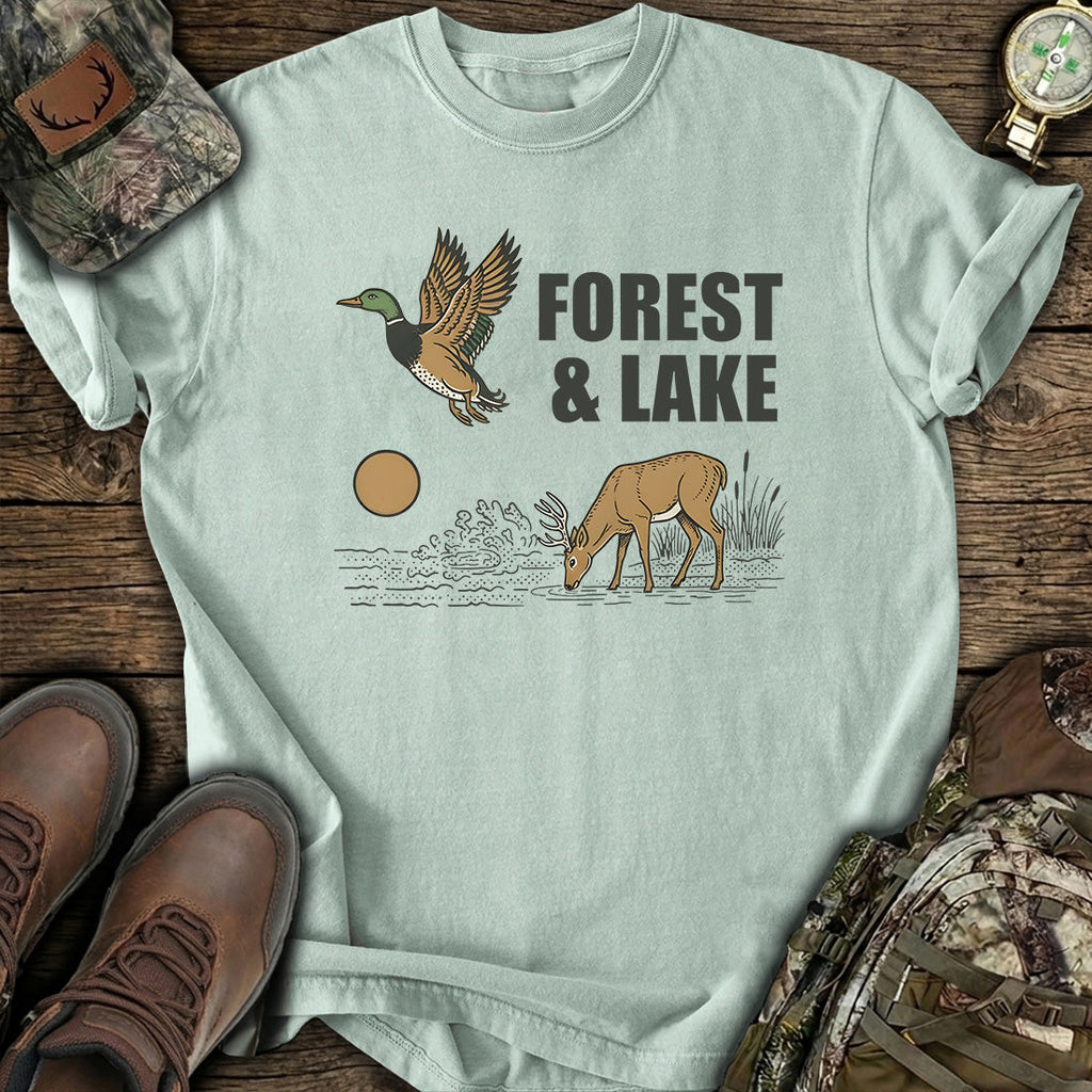 Forest Lake Deer T-Shirt product image 3