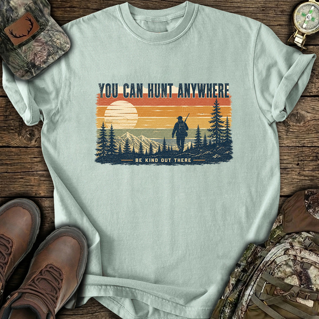 Retro Hunter Sunset T-Shirt product image 3