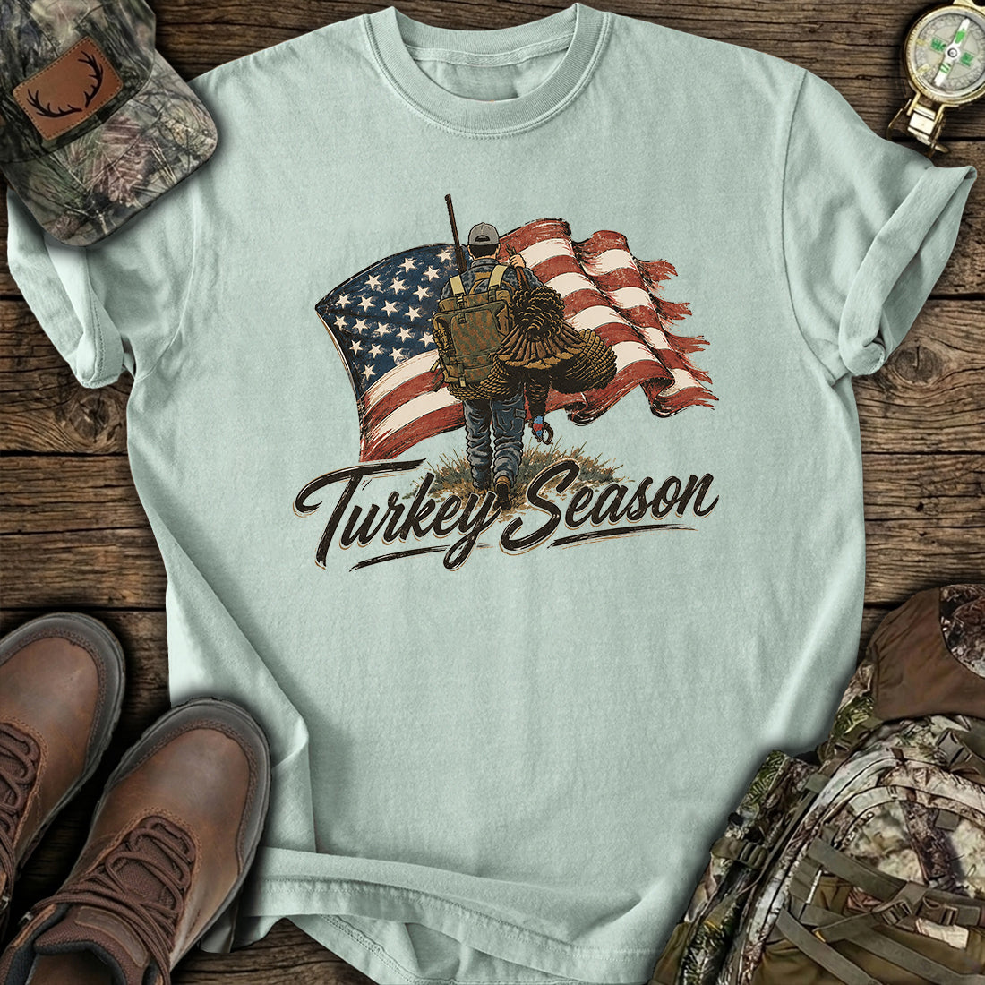 Patriotic Turkey Hunt T-Shirt product image 3