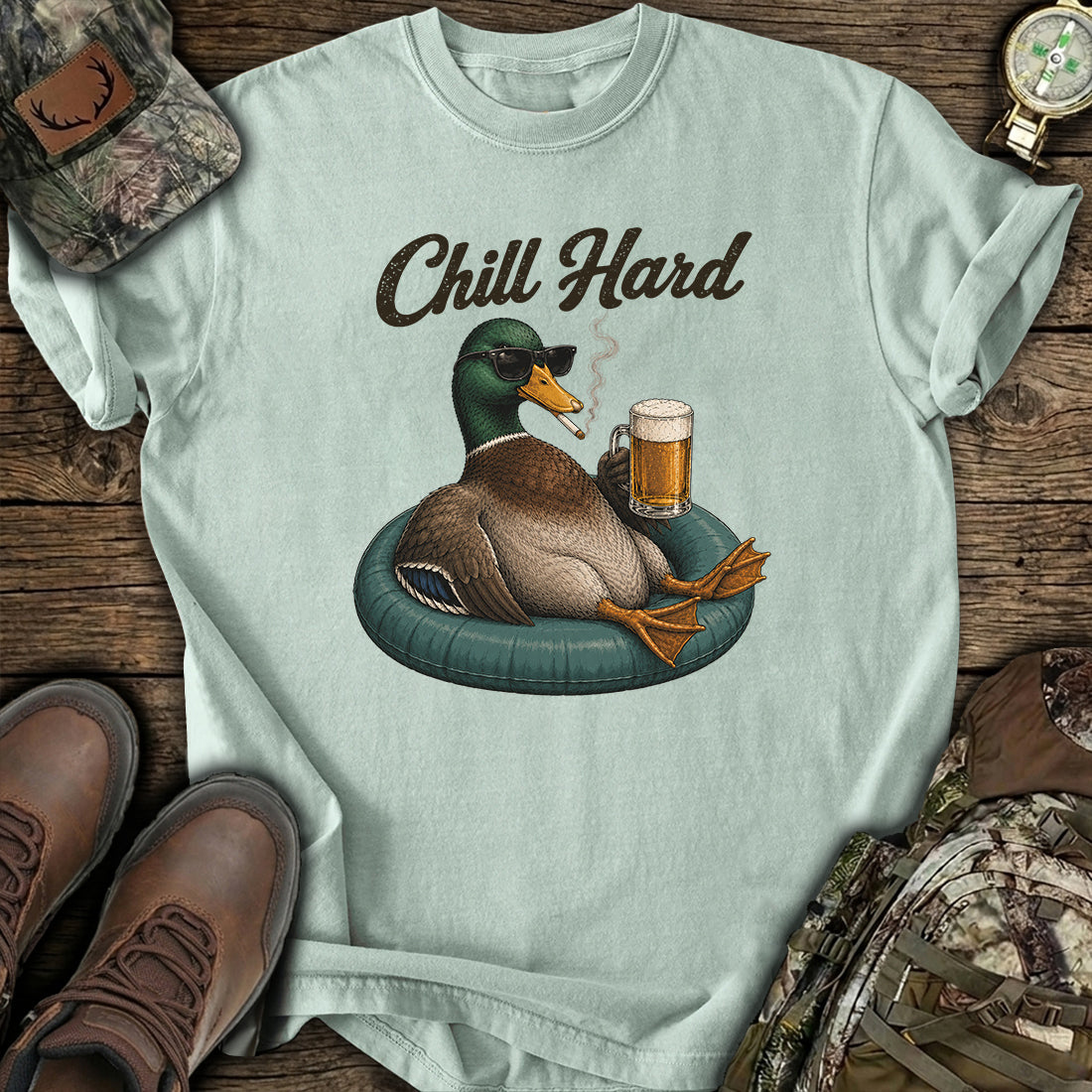 Funny Chill Duck T-Shirt product image 3