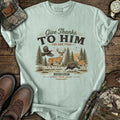 Give Thanks To Him Hunting Deer T-Shirt product image 1