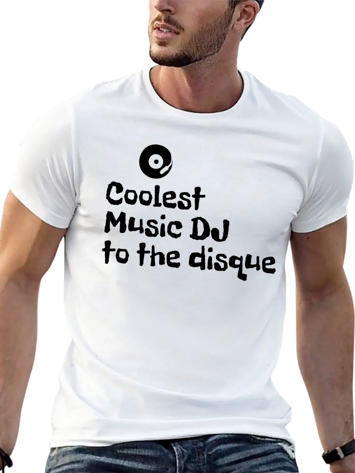 Coolest Music DJ T-Shirt - Black Graphic Tee product image 12