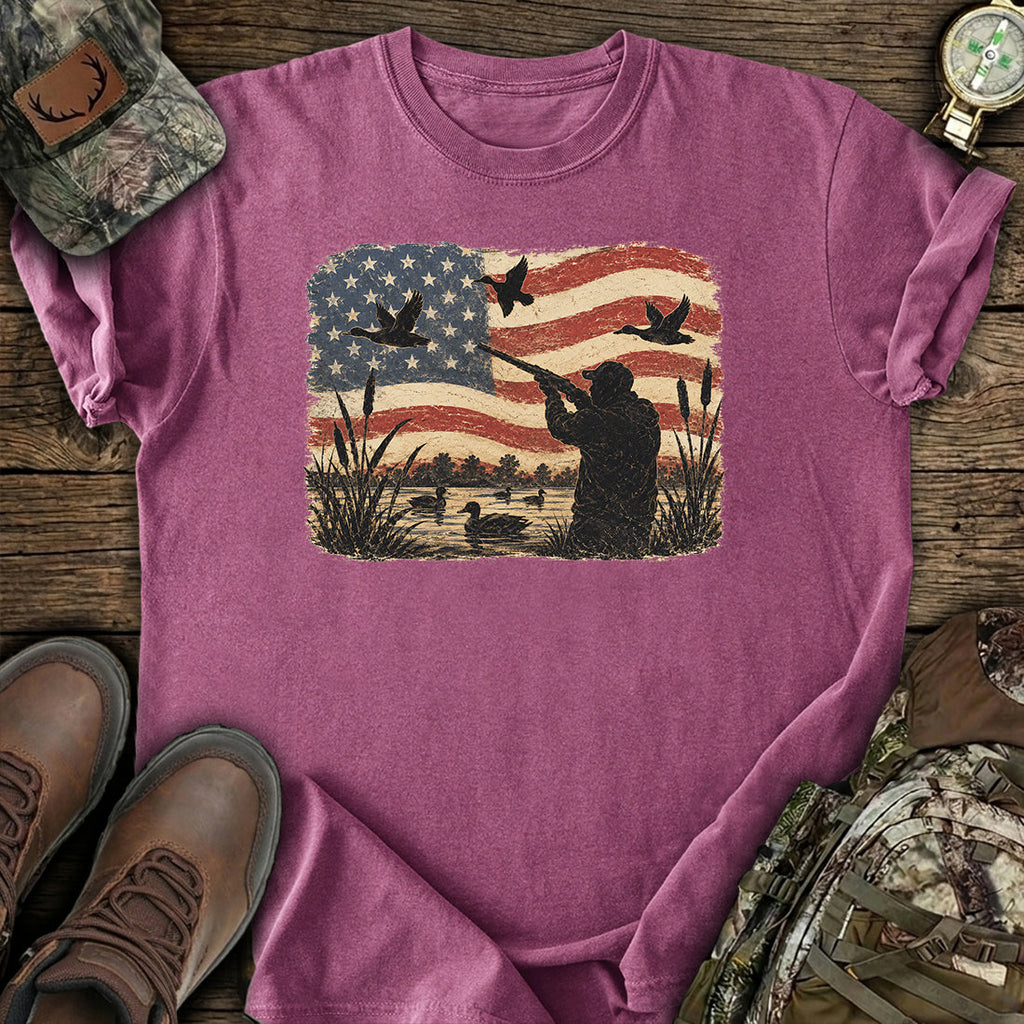 Patriotic Duck Hunting T-Shirt product image 3