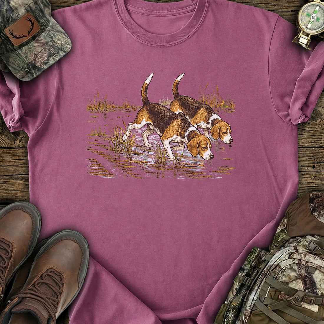 Beagle Hunting Trail T-Shirt product image 2